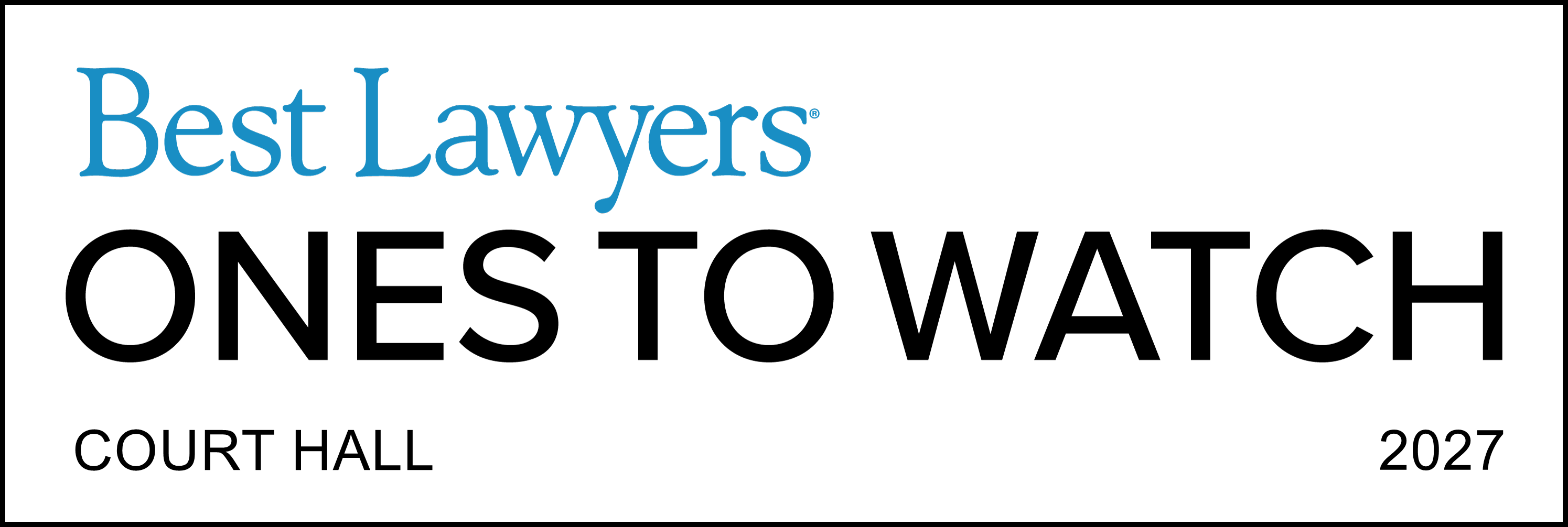 Best Lawyers: Ones to Watch 2027 – Court Hall